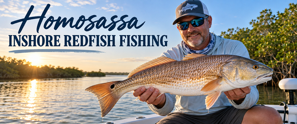 Homosassa-Inshore-Redfish-Fishing Homosassa Inshore Redfish Fishing
